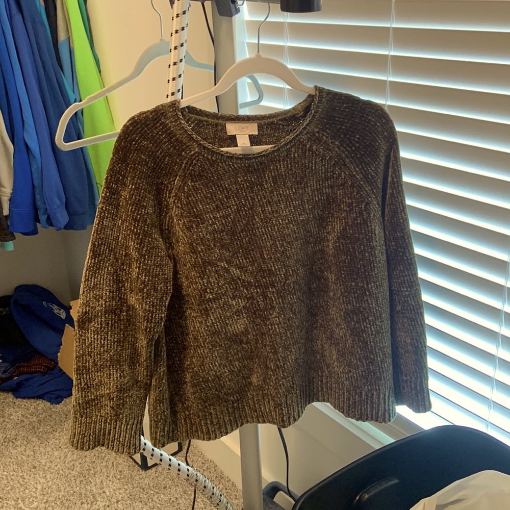 Green Chenille Sweater